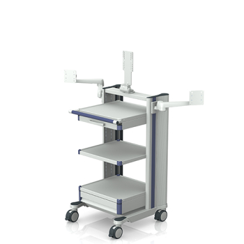 Medical mounting arm on medical cart runner from iTD